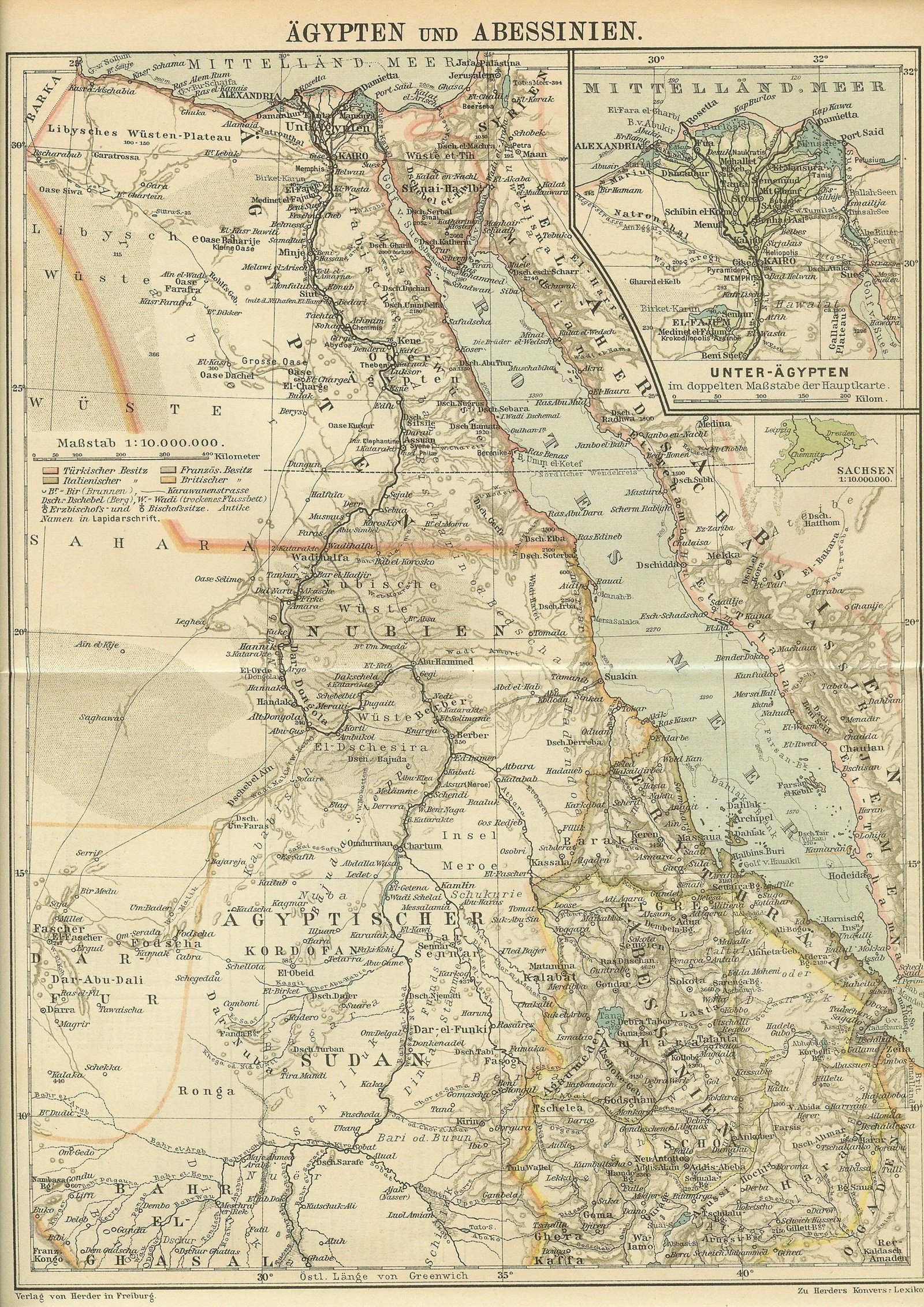 Egipto, Sudán y Abisinia, 1902