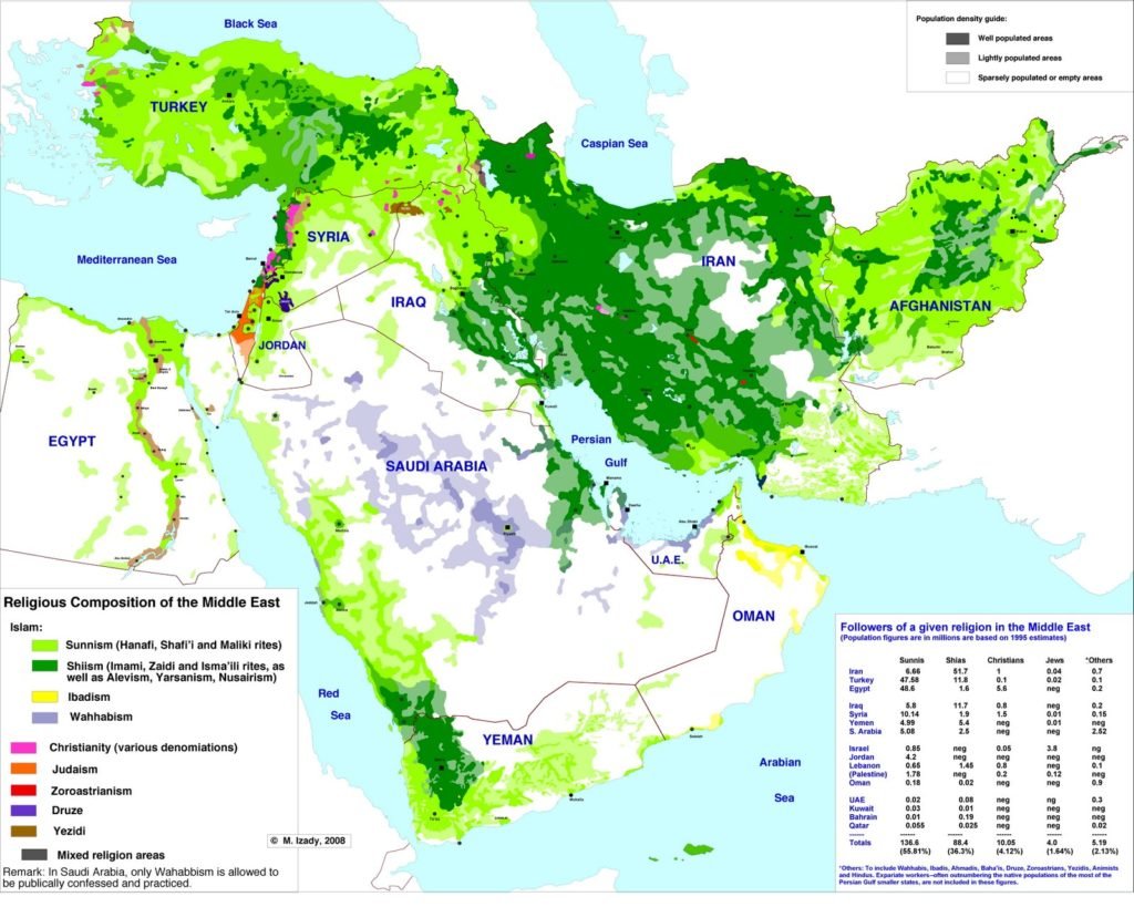 Religiones en Oriente Medio
