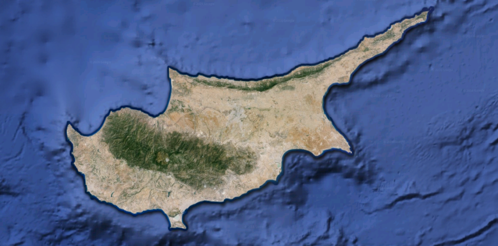 Chipre: imagen de satélite
