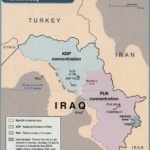 Áreas kurdas en el norte de Irak