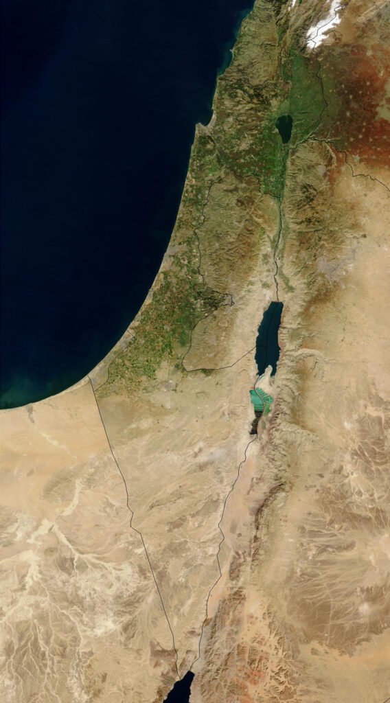 Israel-Palestina satelite