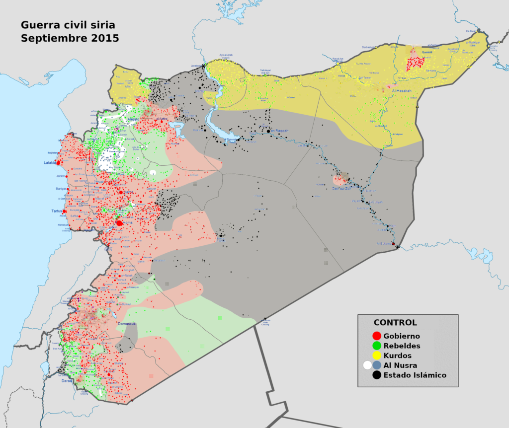 Guerra civil siria en septiembre de 2015